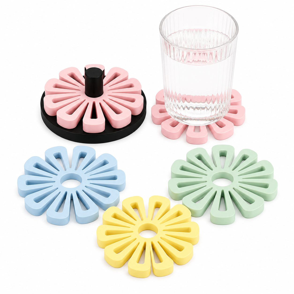 Kit Porta-Copos Flor 2