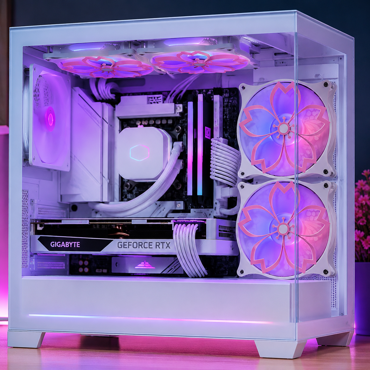 Capa para ventoinha - flor de sakura 4un🌸 2