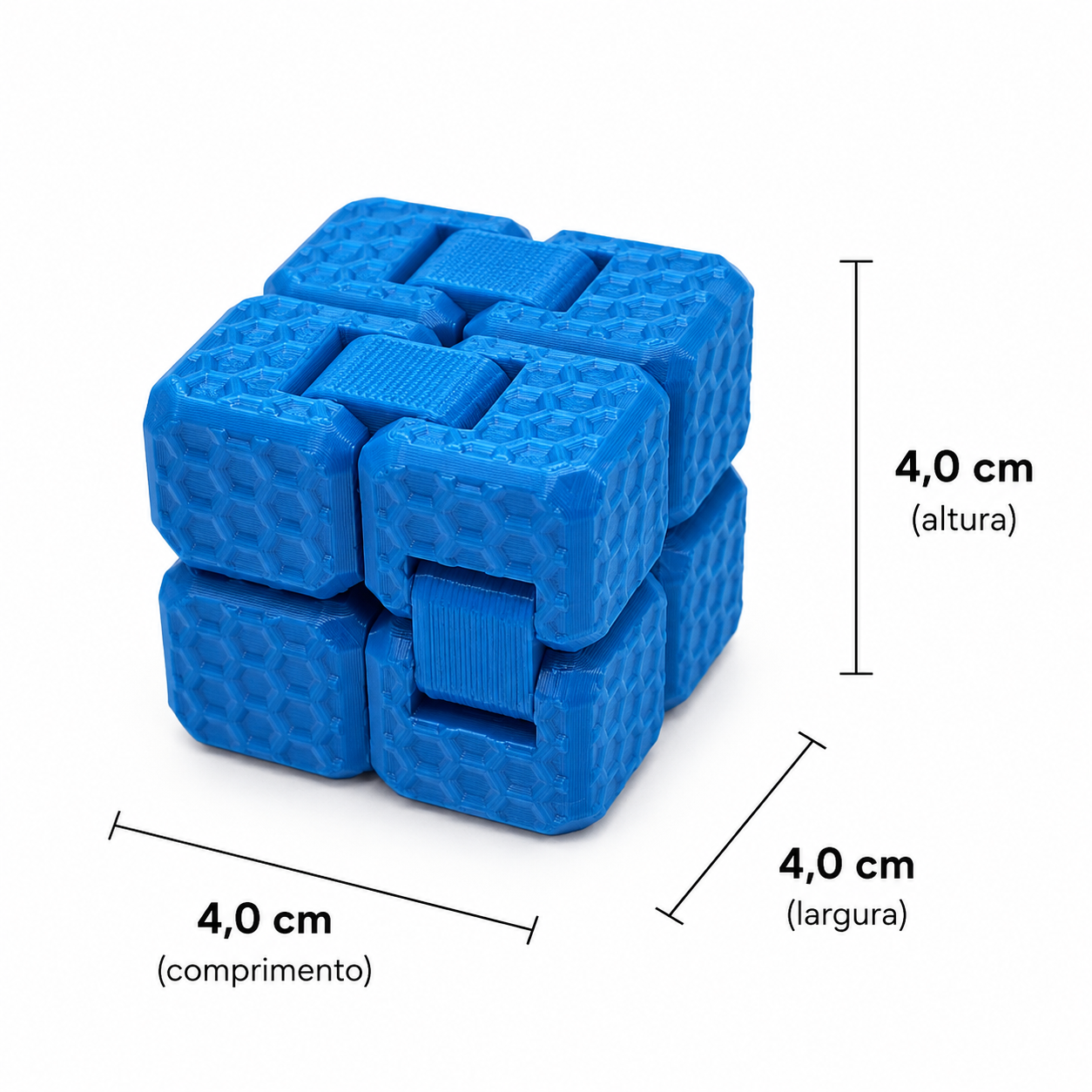 Cubo Infinito 3D Metalizado 2